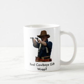Caneca De Café gunfighterMe, papel de embrulho real dos