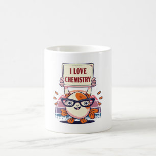 Caneca De Café Guppies e Química de Amor