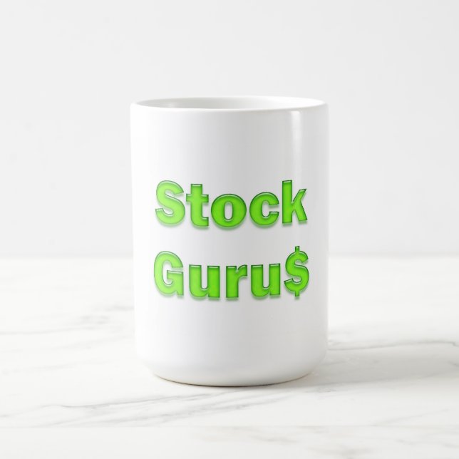 Caneca De Café Guru de ações personalizável (Centro)