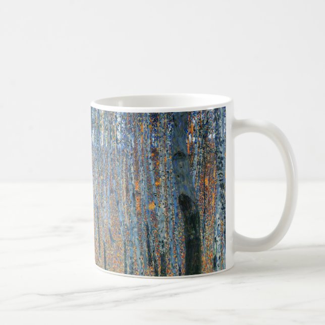 Caneca De Café Gustav Klimt Beech Tree Grove (Direita)