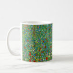 Caneca De Café Gustav Klimt - Campo Poppy<br><div class="desc">Poppy Field / Field of Poppies - Gustav Klimt,  Oil on Canvas,  1907</div>