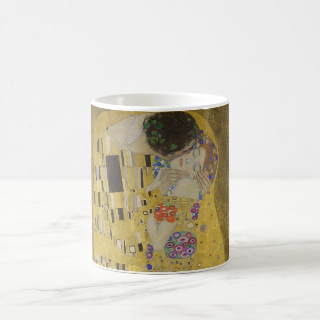 Caneca De Café Gustav Klimt O Beijo (Centro)