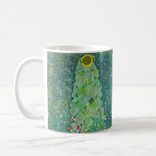 Caneca De Café Gustav Klimt - O Girassol (Esquerda)