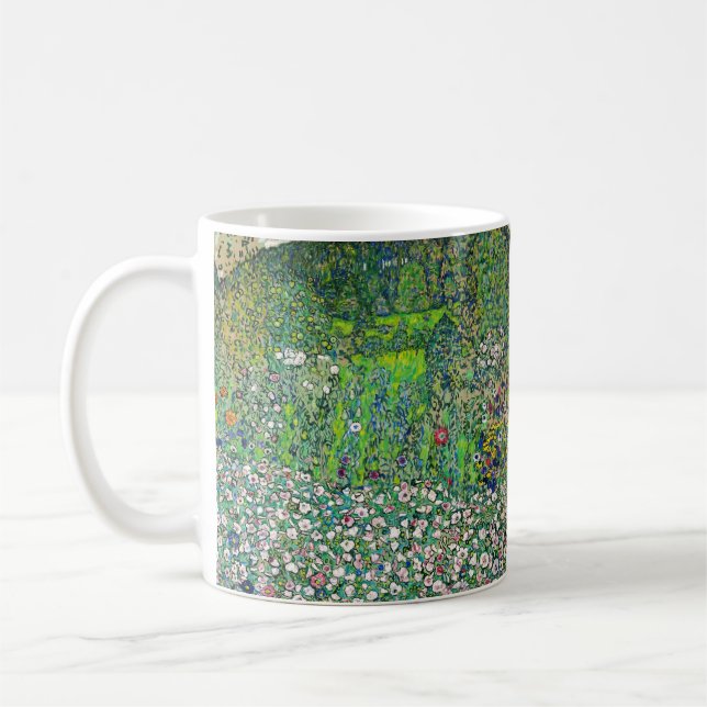 Caneca De Café Gustav Klimt - Paisagem e Caipira Hortícolas (Esquerda)