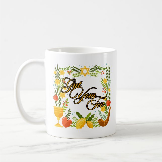 Caneca De Café Gut Yom Tov (Esquerda)