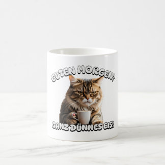 Caneca De Café Guten Morgen Katze schlecht gelaunt Morgenmuffel