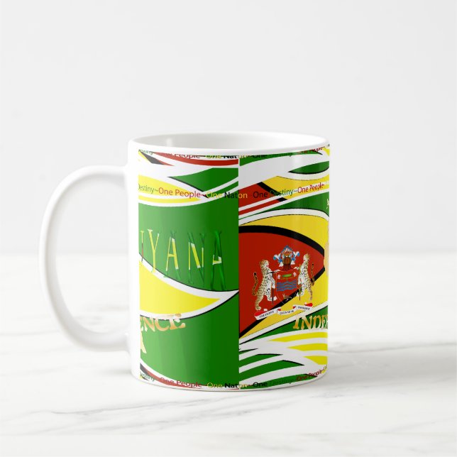 Caneca De Café Guyana, 50th aniversário feliz (Esquerda)