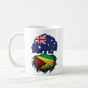 Caneca De Café Guyana Guyanese, Austrália, Raízes de Árvore da Au