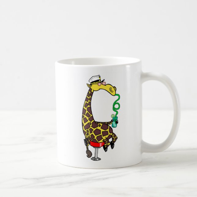 Caneca De Café Guzzling Giraffe (Direita)