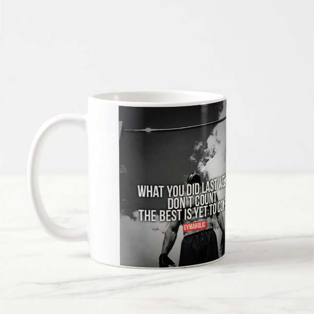 Caneca De Café Gym de Malhação Motivacional (Esquerda)
