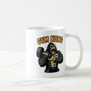 Caneca De Café Gym Kong Engraçado Fisiculturismo Fitness Gorila B