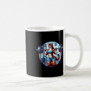 Caneca De Café Gym Muscle Girl Com Uma Bela Bela Energia Bodybu