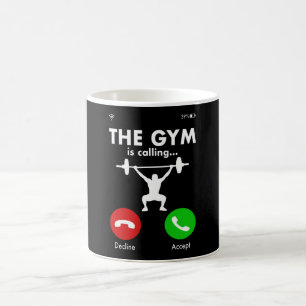 Caneca De Café Gym Powerlevantando Bodybuilding Dizendo Presente
