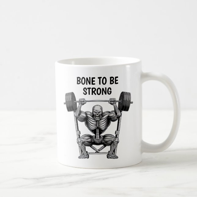 Caneca De Café Gym Skeleton (Direita)