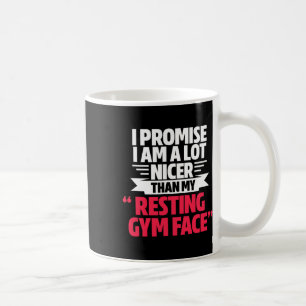 Caneca De Café Gym Workout Bodybuilding Engraçado Meu Rosto De Co
