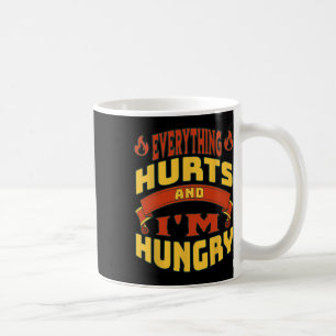 Caneca De Café Gym Workout Tudo Magoa Estou com fome Levantando F