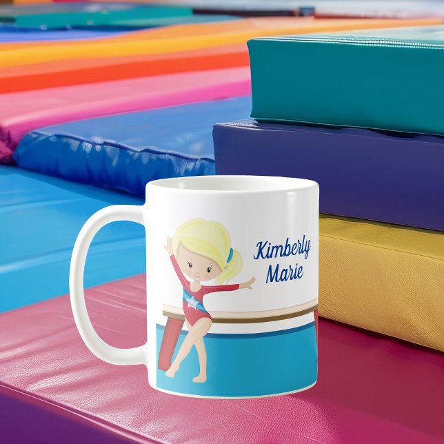 Caneca De Café Gymnast Personalizado Da Gymnast Bonita (Criador carregado)