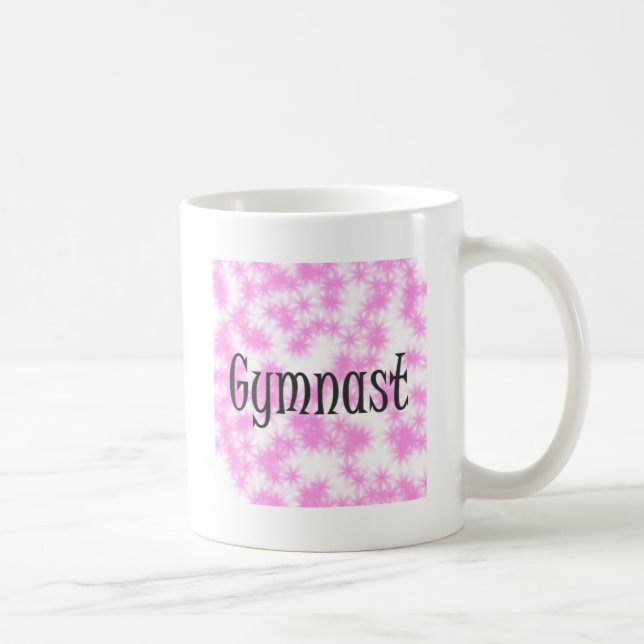 Caneca De Café Gymnast Pink e White (Direita)