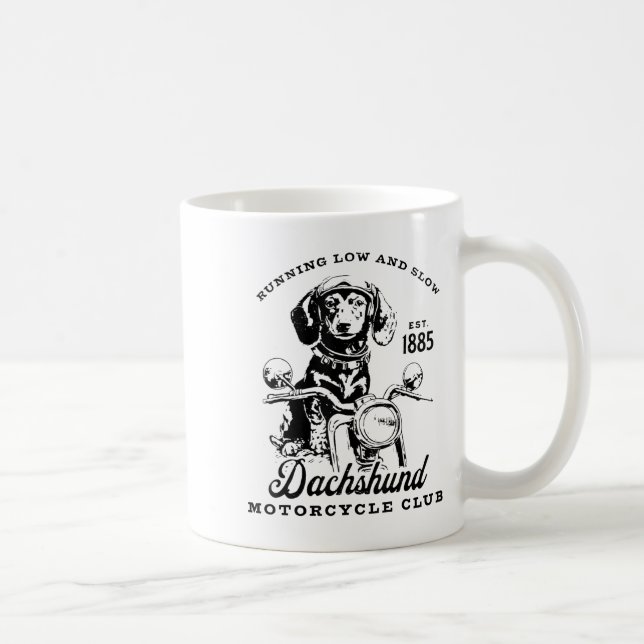 Caneca De Café H&amp;h New Life Clothing Uni-adults Dachshund Mot (Direita)