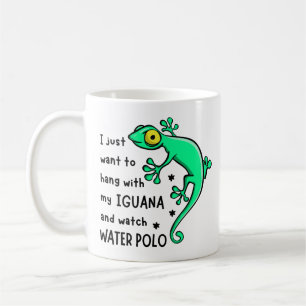 Caneca De Café H com a minha iguana e ver o polo aquático
