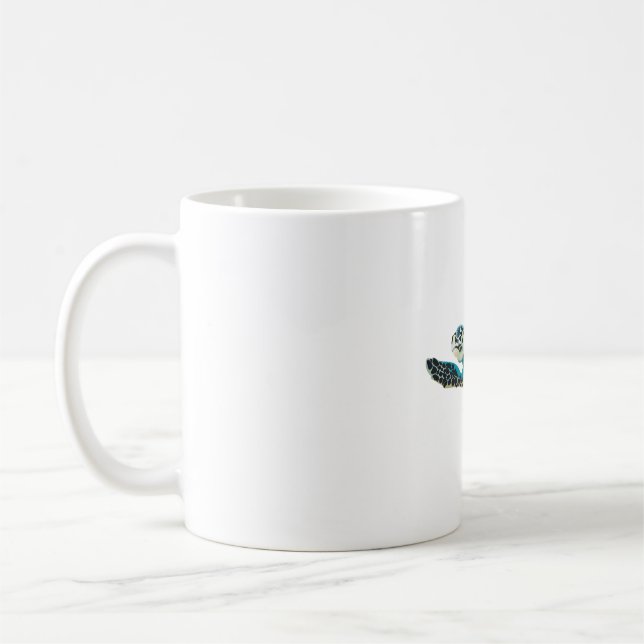 Caneca De Café H é para Hawksbill Turtle (Esquerda)