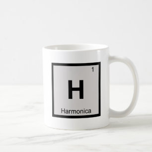 Caneca De Café H - Harmonica Music Chemistry Mesa Periódica