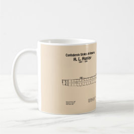 Caneca De Café H. L. Hunley - Planos de Projeto do Navio SD