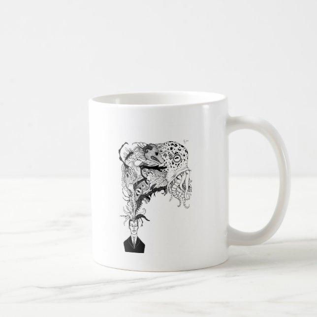 Caneca De Café H.P. Os monstro de Lovecraft (Direita)