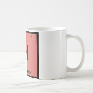 Caneca De Café H - Tabela Periódica da Química da Pimenta Habaner