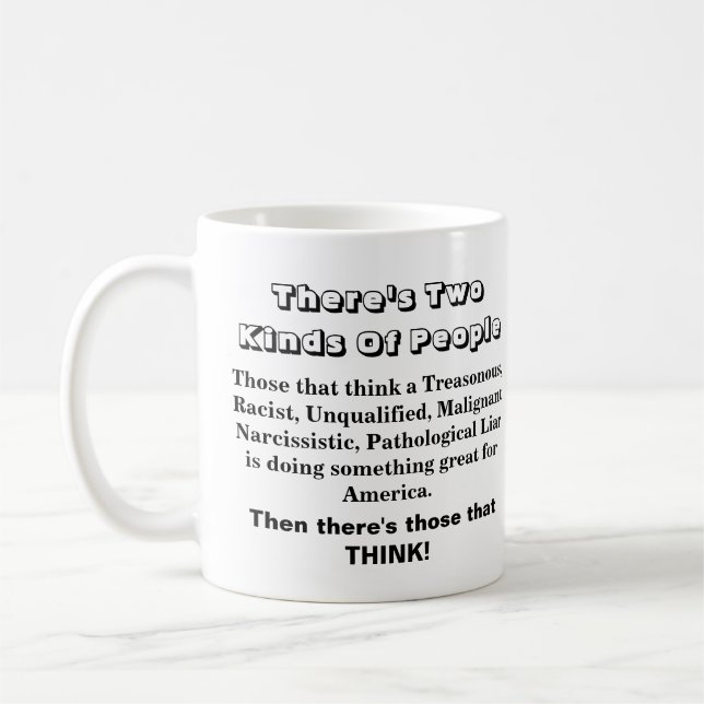 Caneca De Café Há dois tipos de Pessoas... (Esquerda)