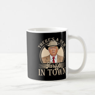 Caneca De Café Há Uma Nova Tarifa Na Cidade Engraçada Política