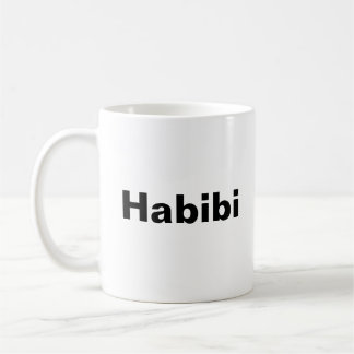 Caneca De Café "Habibi" ح ب ي ب uma palavra de minimalismo