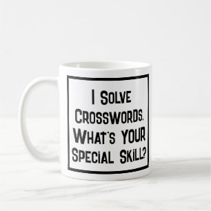 Caneca De Café Habilidade especial do Crossword Solver. Coffee Mu