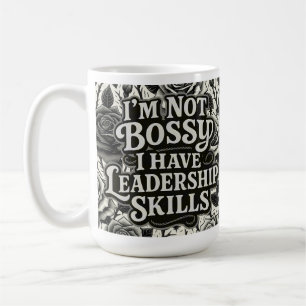 Caneca De Café Habilidades de Liderança Sass Design