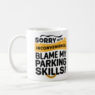Caneca De Café Habilidades incríveis no estacionamento