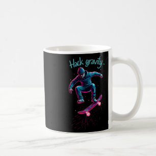 Caneca De Café Hack Gravidade Skate Skate Patinador Hacker C