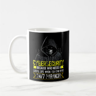 Caneca De Café Hacker Branco Para Cyber Warrior E Hacker Ético
