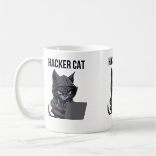Caneca De Café Hacker cat