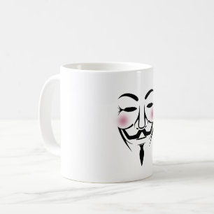 Caneca De Café hackt cibernético de hacker vendetta de máscara