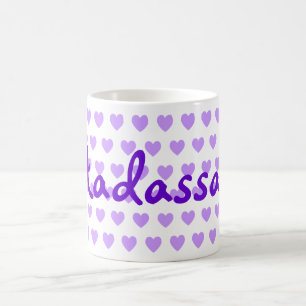 Caneca De Café Hadassah em Roxo