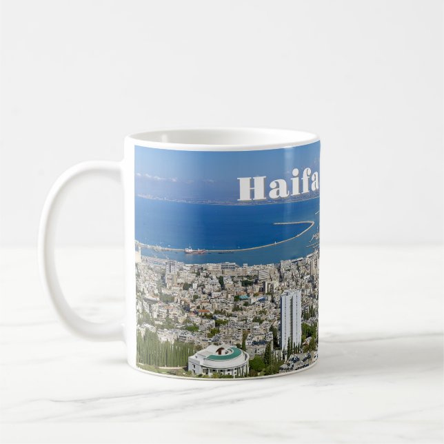 Caneca De Café Haifa Harbor Coffee Mug (Esquerda)