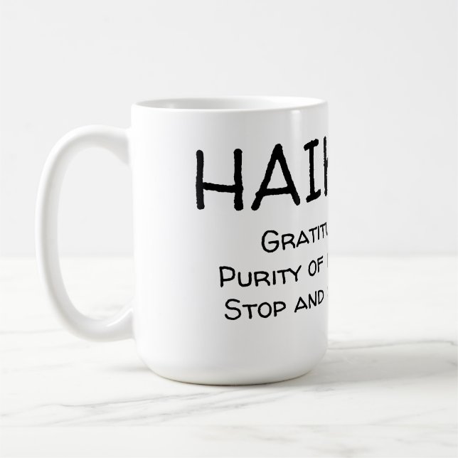 Caneca De Café HAIKU 13 Mug (Esquerda)