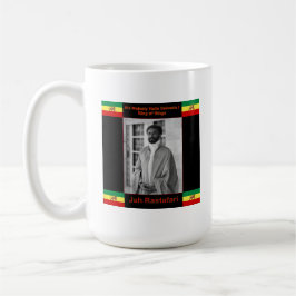 Caneca De Café Haile Selassie o leão de Judah, Jah Rastafari