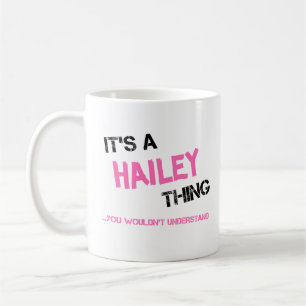 Caneca De Café Hailey, você não entenderia o nome