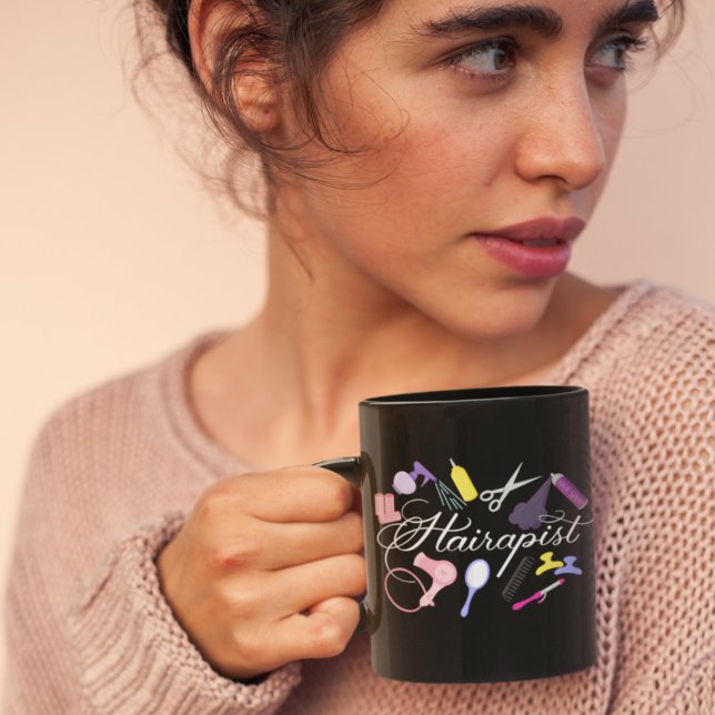 Caneca De Café Hairapist Hairdresser Hair Stylist Barber 2 (Criador carregado)