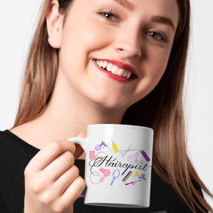 Caneca De Café Hairapist Hairdresser Hair Stylist Barber Design