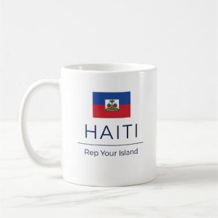 Caneca De Café Haiti Minimalista   Orgulho Diário