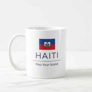 Caneca De Café Haiti Minimalista | Orgulho Diário