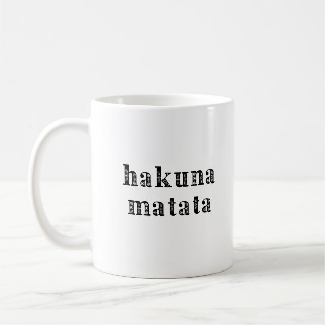 Caneca De Café Hakuna Matata (Esquerda)