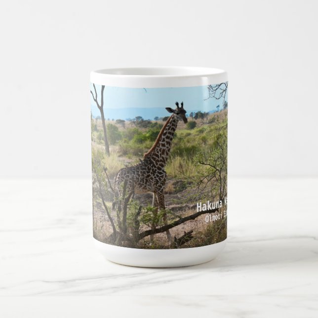 Caneca De Café Hakuna Matata Giraffe Mug (Centro)